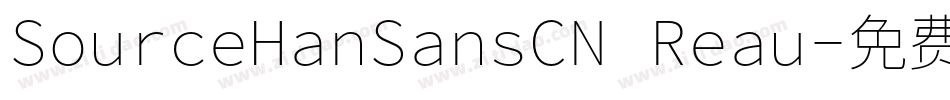 SourceHanSansCN Reau字体转换